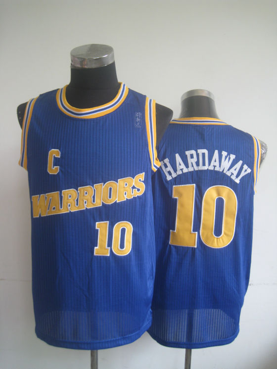 NBA Golden State Warriors 10 Tim Hardaway Authentic Blue Jersey