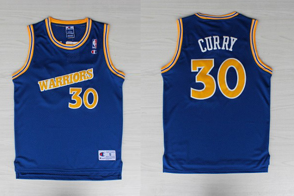 NBA Golden State Warriors 30 Stephen Curry Soul Swingman Blue Jersey