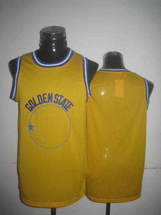 NBA Golden State Warriors Blank Authentic Yellow Jersey