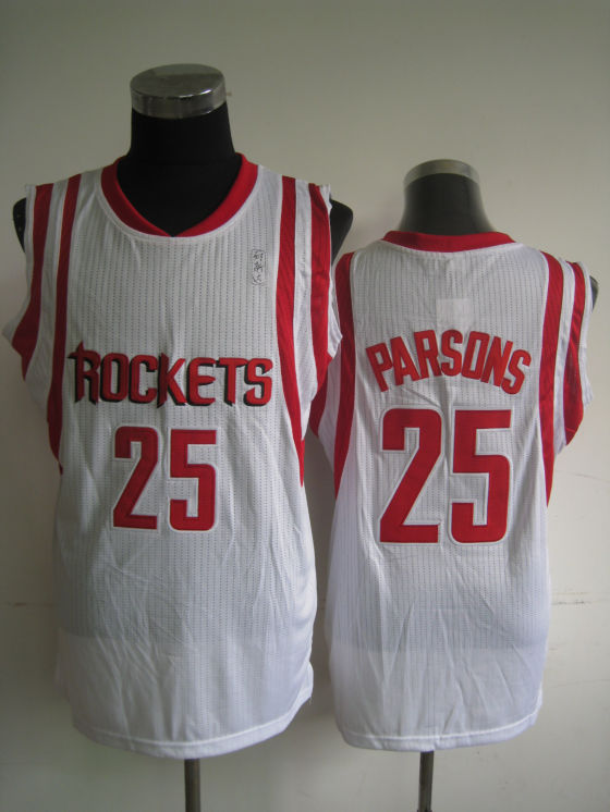 NBA Houston Rockets 25 Chandler Parsons Authentic White Jersey