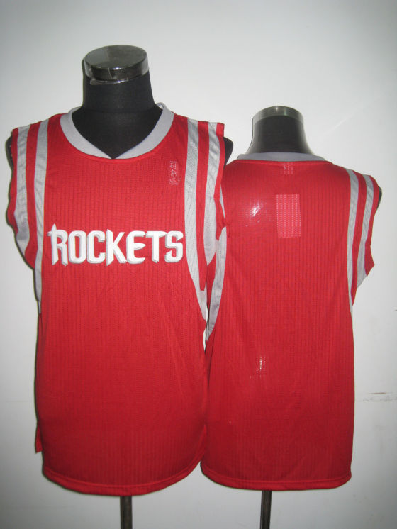 NBA Houston Rockets Blank Authentic Red Jersey