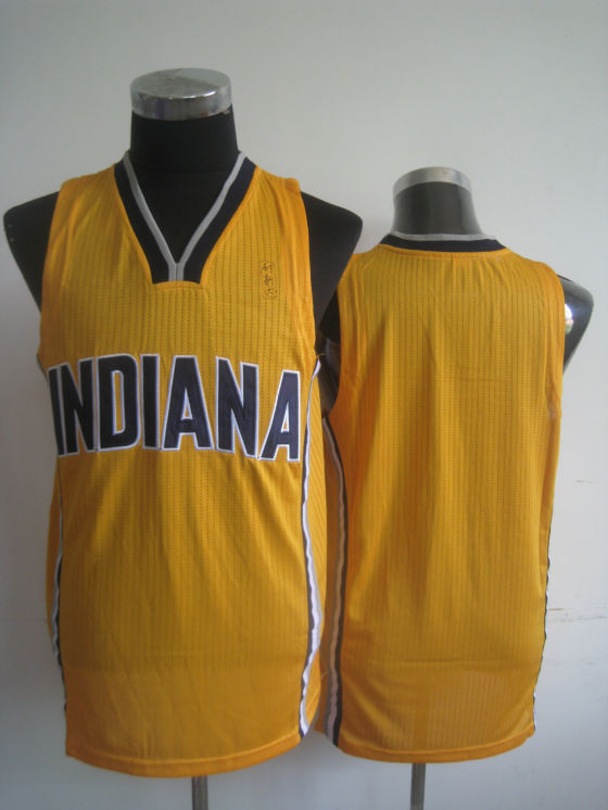 NBA Indiana Pacers Blank Authentic Alternate Yellow Jerseys