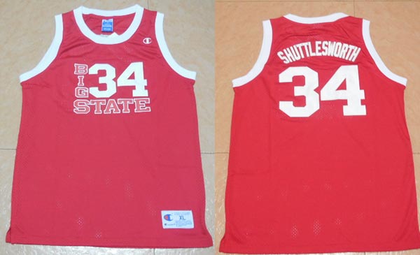 NBA Jesus Shuttlesworth Lincoln Jersey He Got Game Movie Ray Allen Nickname Red Jersey