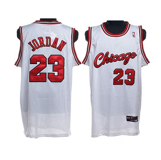 NBA Jordan 23 White Throwback Jerseys