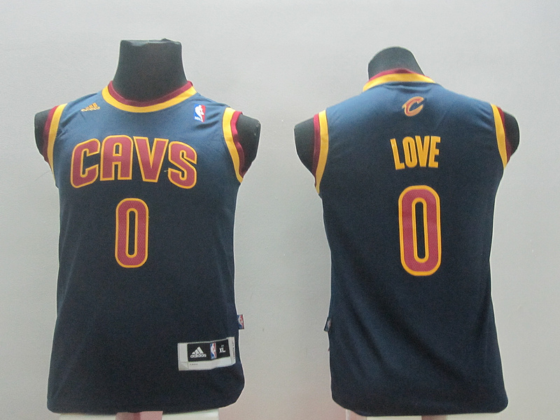 NBA Kids Cleveland Cavaliers 0 Kevin Love New Revolution 30 Swingman Youth Blue Jersey