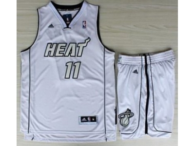 NBA Miami Heat #11 Chris Andersen White Silver Number (Revolution 30)Suits