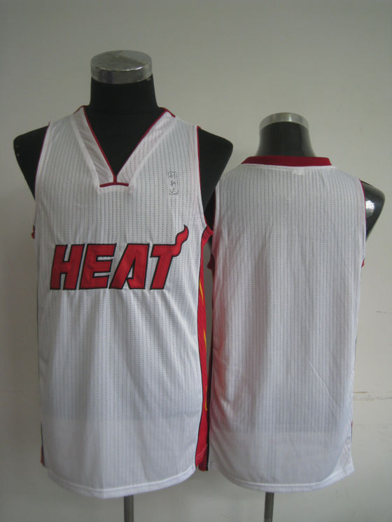 NBA Miami Heat Blank Authentic Home White Jersey