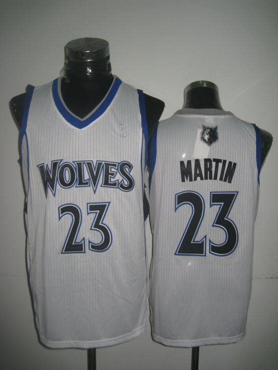 NBA Minnesota Timberwolves 23 Kevin Martin Authentic White Jersey