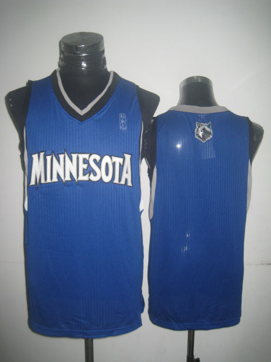 NBA Minnesota Timberwolves Blank Authentic Road Blue Jersey