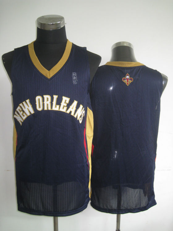 NBA New Orleans Pelicans Blank Authentic Road Blue Jersey