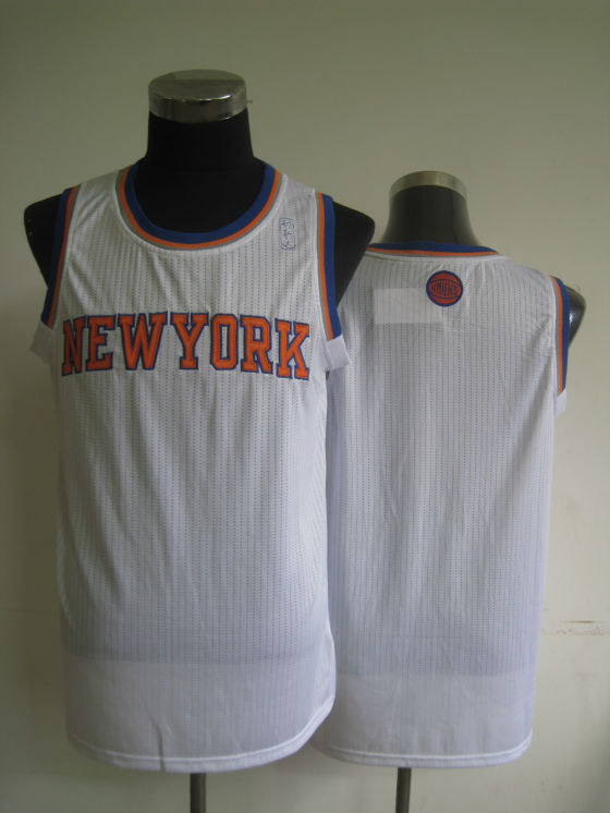 NBA New York Knicks Blank Authentic White Jersey
