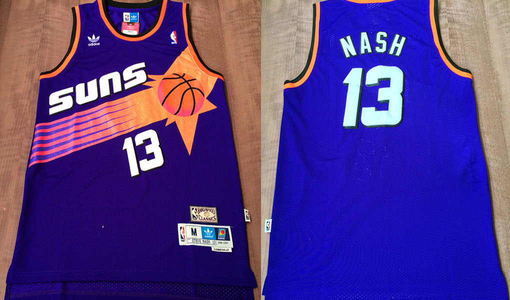NBA Phoenix Suns 13 Steve Nash New Rev30 Swingman Throwback Purple Jersey