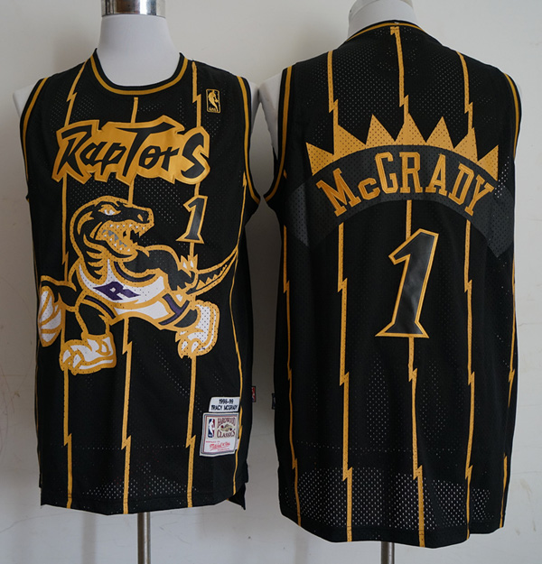 NBA Toronto Raptors #1 Tracy McGrady New Revolution 30 Swingman Soul Throwback Purple Jersey