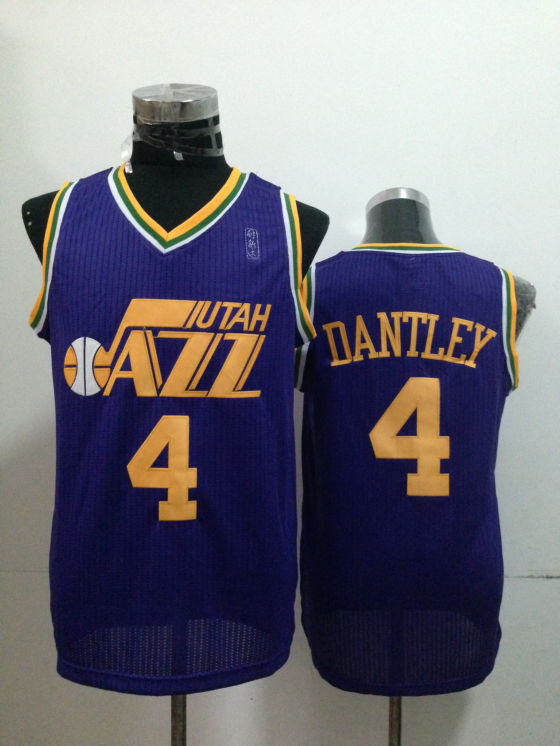 NBA Utah Jazz 4 Adrian Dantley Authentic Purple Jersey