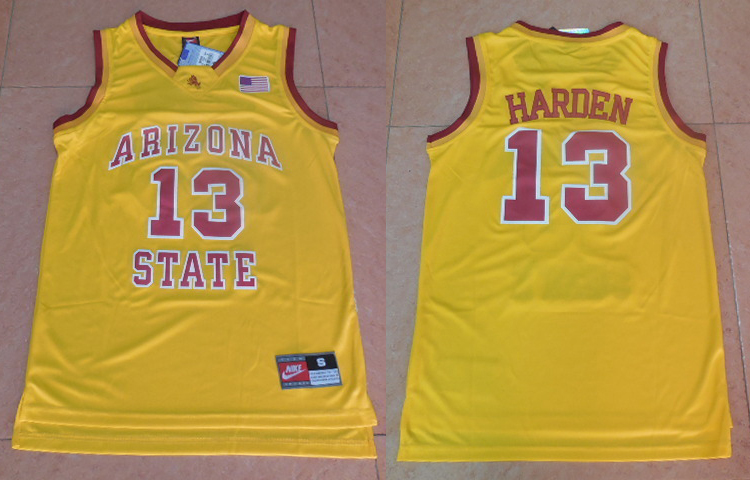 NCAA Arizona State College Jersey 13 James Harden Orange Jersey