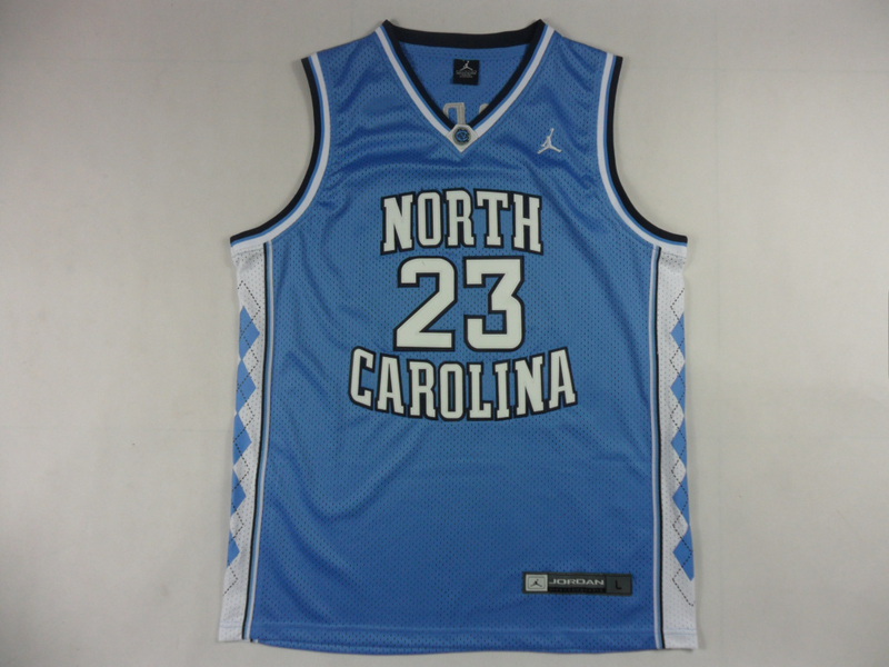 NCAA North Carolina 23 Michael Jordan Swingman Blue Jersey