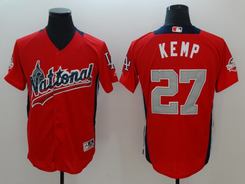 National League 27 Matt Kemp Red 2018 MLB All Star Game Home Run Derby Jersey