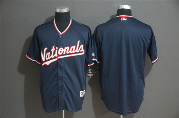Nationals Blank Navy Cool Base Jersey