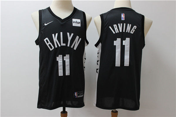 Nets 11 Kyrie Irving Black Nike Swingman Jersey