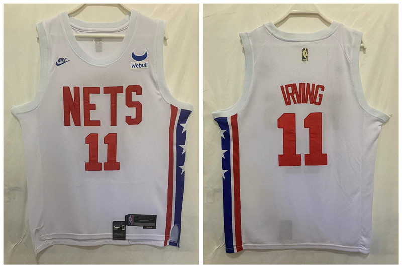 Nets 11 Kyrie Irving White 2022 23 Swingman Jersey