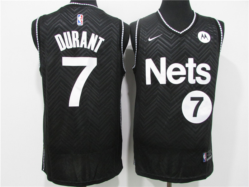 Nets 7 Kevin Durant Black 2021 Earned Edition Swingman Jersey