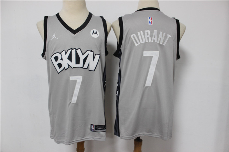 Nets 7 Kevin Durant Gray 2021 Swingman Jersey