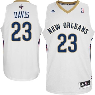 New Orleans Hornets 23 Anthony Davis White 2014 Men s NBA Jersey