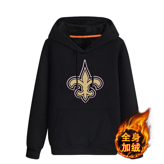 New Orleans Saints Men's Men's Winter Thicken NFL Pullover Hoodie