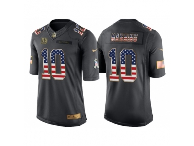 New York Giants 10 Eli Manning Anthracite Salute to Service USA Flag Fashion Jersey