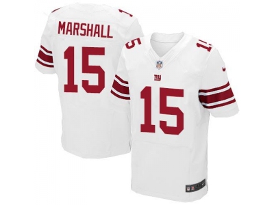 New York Giants 15 Brandon Marshall White Men Stitched NFL Elite Jersey