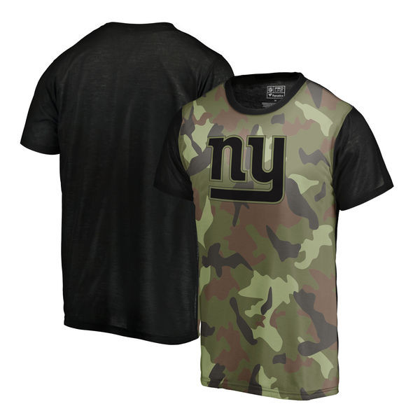 New York Giants Camo NFL Pro Line by Fanatics Branded Blast Sublimated T Shirt