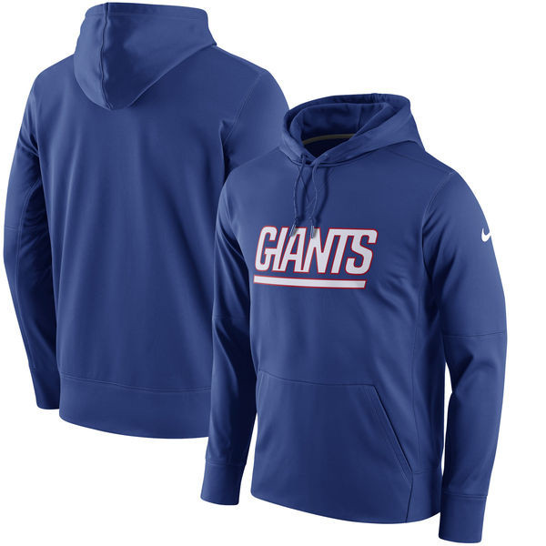 New York Giants  Circuit Wordmark Essential Performance Pullover Hoodie Royal