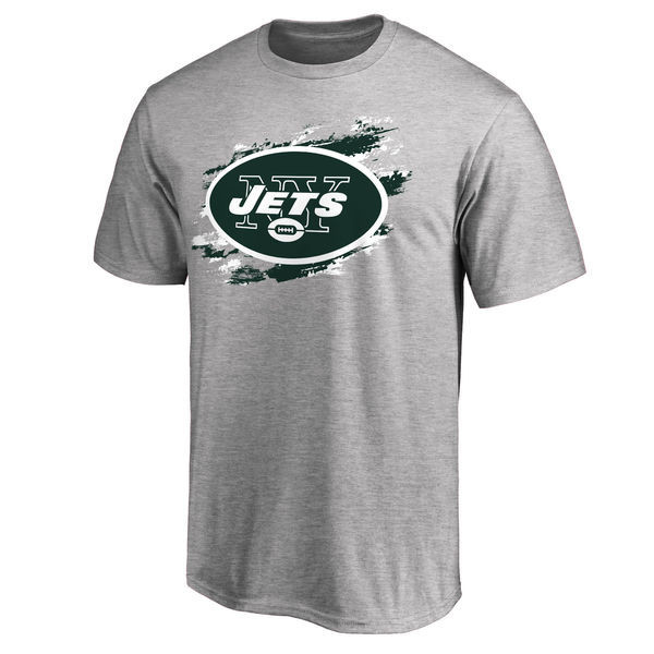 New York Jets NFL Pro Line True Color T Shirt Heathered Gray