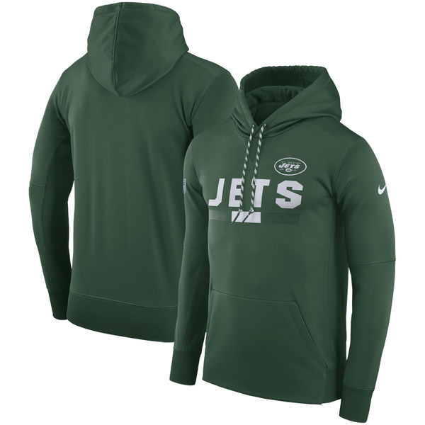 New York Jets  Team Name Performance Pullover Hoodie Green