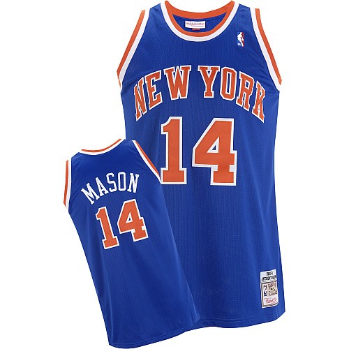 New York Knicks 14 Anthony Mason Throwback NBA Jerseys