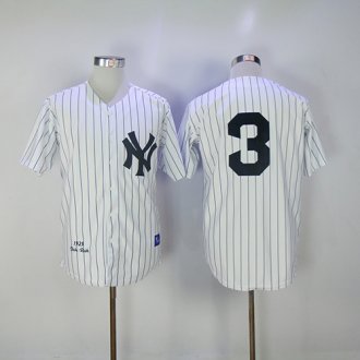 New York Yankees Mens Jerseys 3 Babe Ruth 1929 Throwback Baseball Jersey