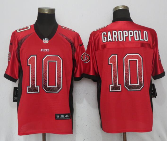  49ers 10 Jimmy Garoppolo Red Drift Fashion Elite Jersey