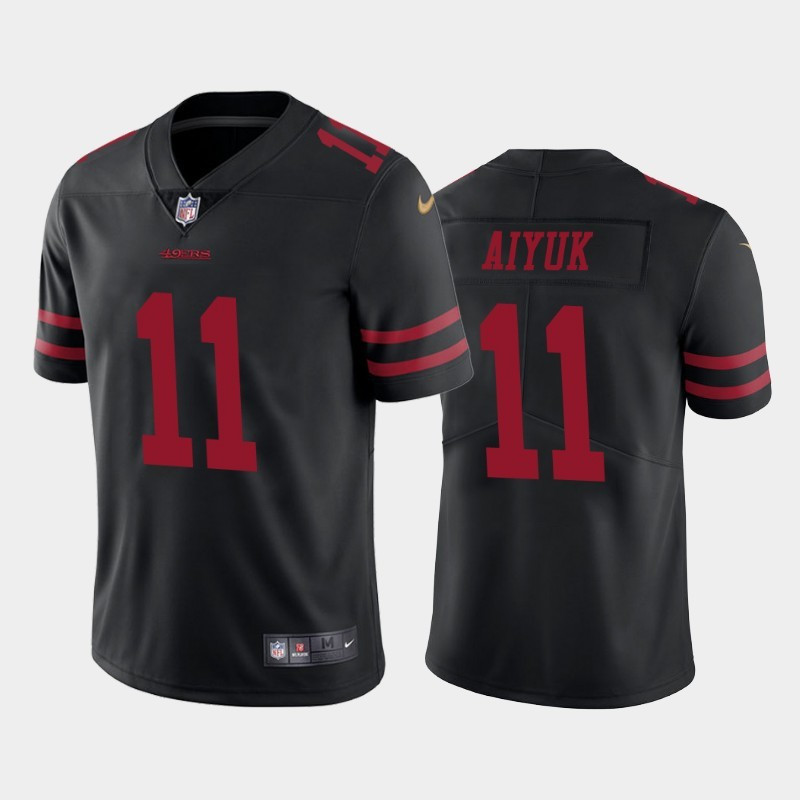 Nike 49ers 11 Brandon Aiyuk Black 2020 NFL Draft First Round Pick Vapor Untouchable Limited Jersey