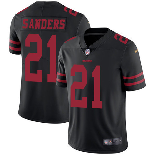  49ers 21 Deion Sanders Black Vapor Untouchable Player Limited Jersey