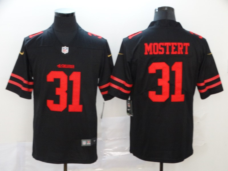 Nike 49ers 31 Raheem Mostert Black Vapor Untouchable Limited Jersey
