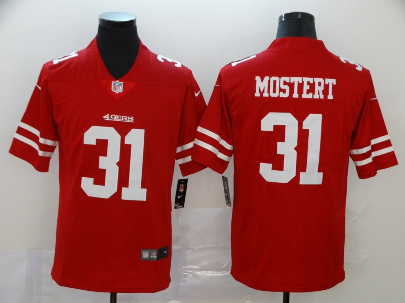 Nike 49ers 31 Raheem Mostert Red Vapor Untouchable Limited Jersey