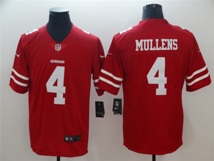  49ers 4 Nick Mullens Red Vapor Untouchable Limited Jersey