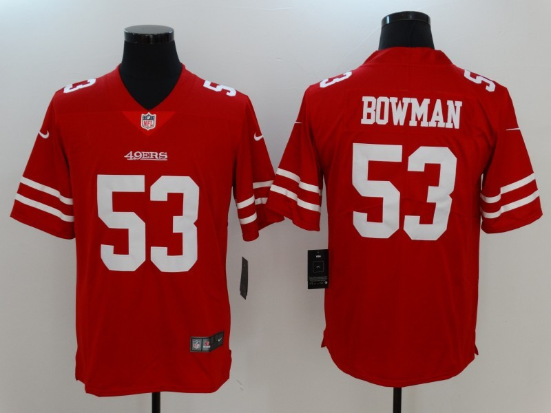  49ers 53 NaVorro Bowman Red Vapor Untouchable Player Limited Jersey