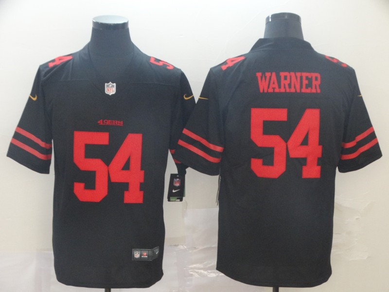 Nike 49ers 54 Fred Warner Black Vapor Untouchable Player Limited Jersey