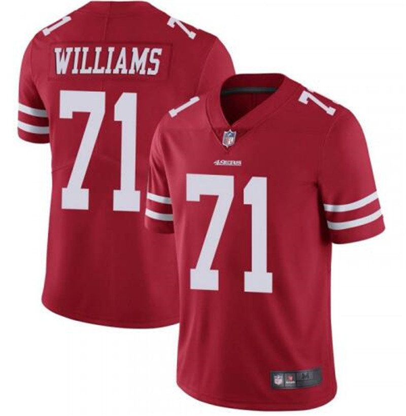 Nike 49ers 71 Trent Williams Red Vapor Untouchable Limited Jersey