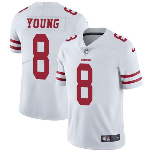  49ers 8 Steve Young White Vapor Untouchable Player Limited Jersey