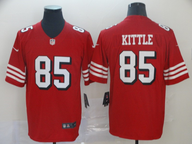 Nike 49ers 85 George Kittle Red Color Rush Vapor Untouchable Limited Jersey