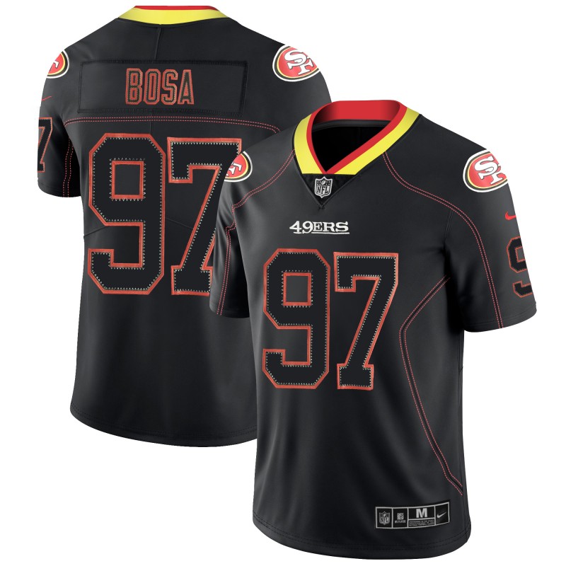 Nike 49ers 97 Nick Bosa Black Shadow Legend Limited Jersey