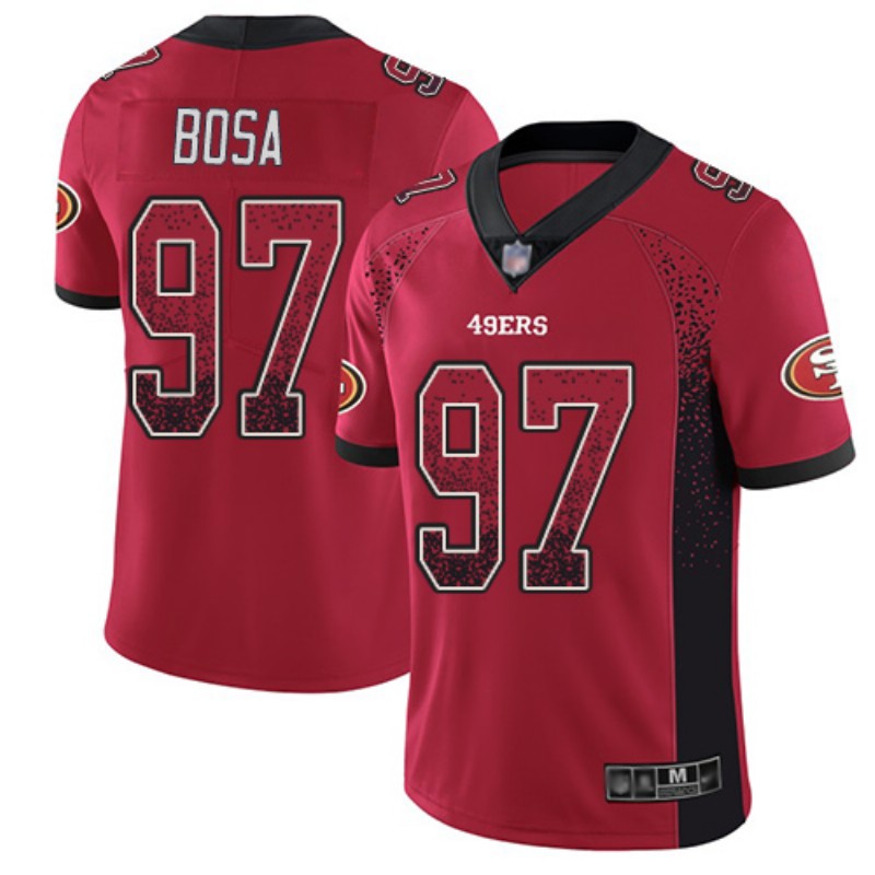Nike 49ers 97 Nick Bosa Red Drift Fashion Limited Jersey