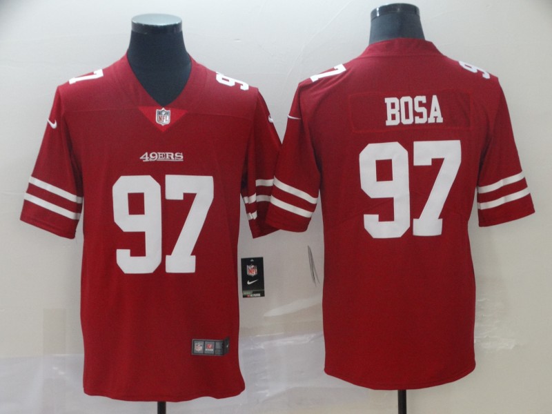 Nike 49ers 97 Nick Bosa Scarlet 2019 NFL Draft First Round Pick Vapor Untouchable Limited Jersey